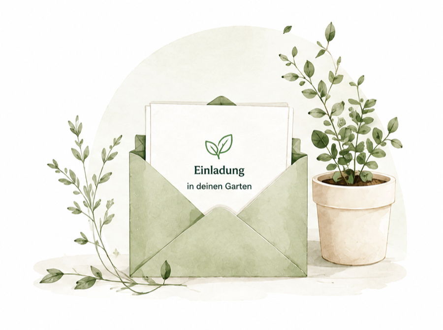 Illustration: Einladung in deinen Garten